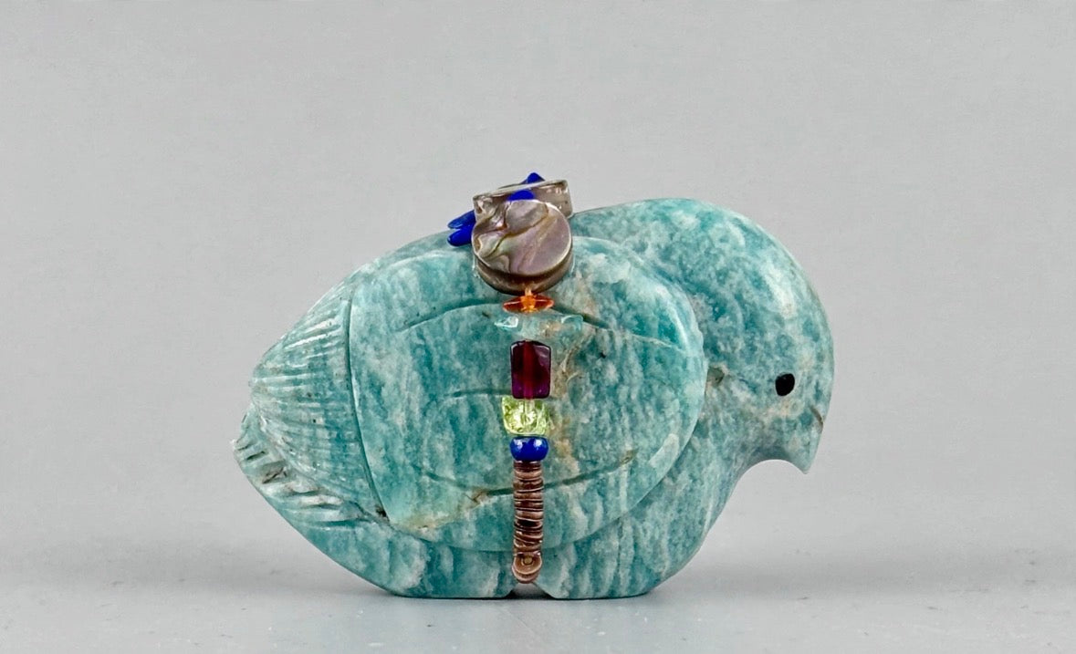 Amazonite Songbird by Kateri Quandelacy Sanchez