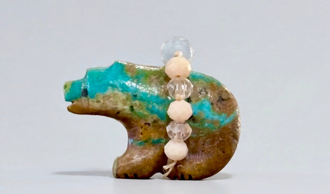 Kingman Turquoise Bear by Kateri Quandelacy Sanchez