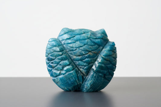 Apatite Owl by Kateri Quandelacy Sanchez