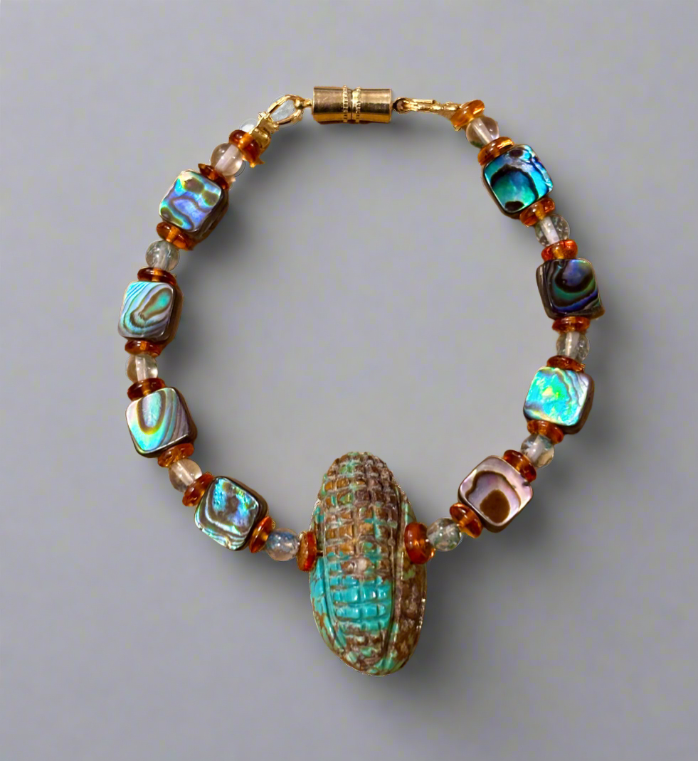 Turquoise Corn Bracelet by Kateri Quandelacy Sanchez