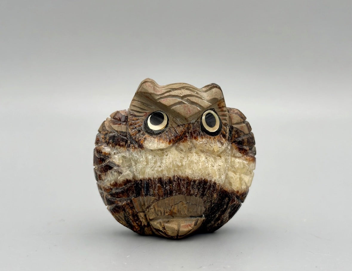 Septarian Nodule Owl by Kateri Quandelacy Sanchez