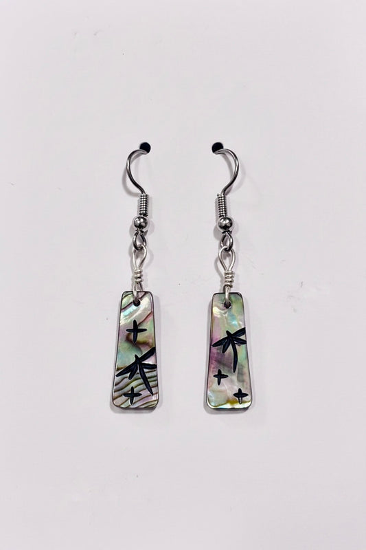 Abalone Earrings by Kateri Quandelacy Sanchez