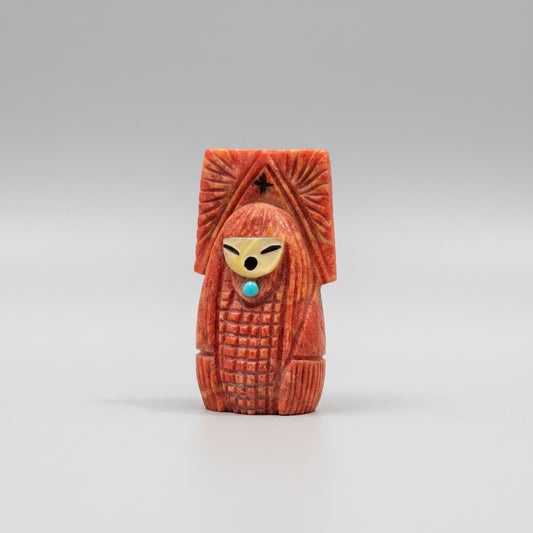 Apple Coral Harvest Corn Maiden by Kateri Quandelacy Sanchez
