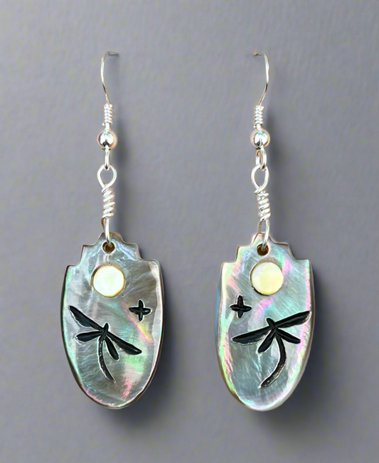 Dragonfly Earrings by Kateri Quandelacy Sanchez