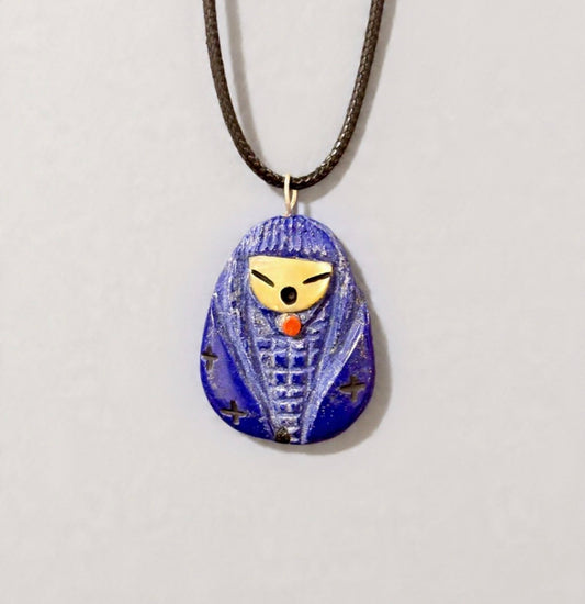Lapis Corn Maiden Pendant by Kateri Quandelacy Sanchez