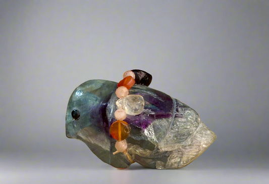 Rainbow Fluorite Songbird by Kateri Quandelacy Sanchez