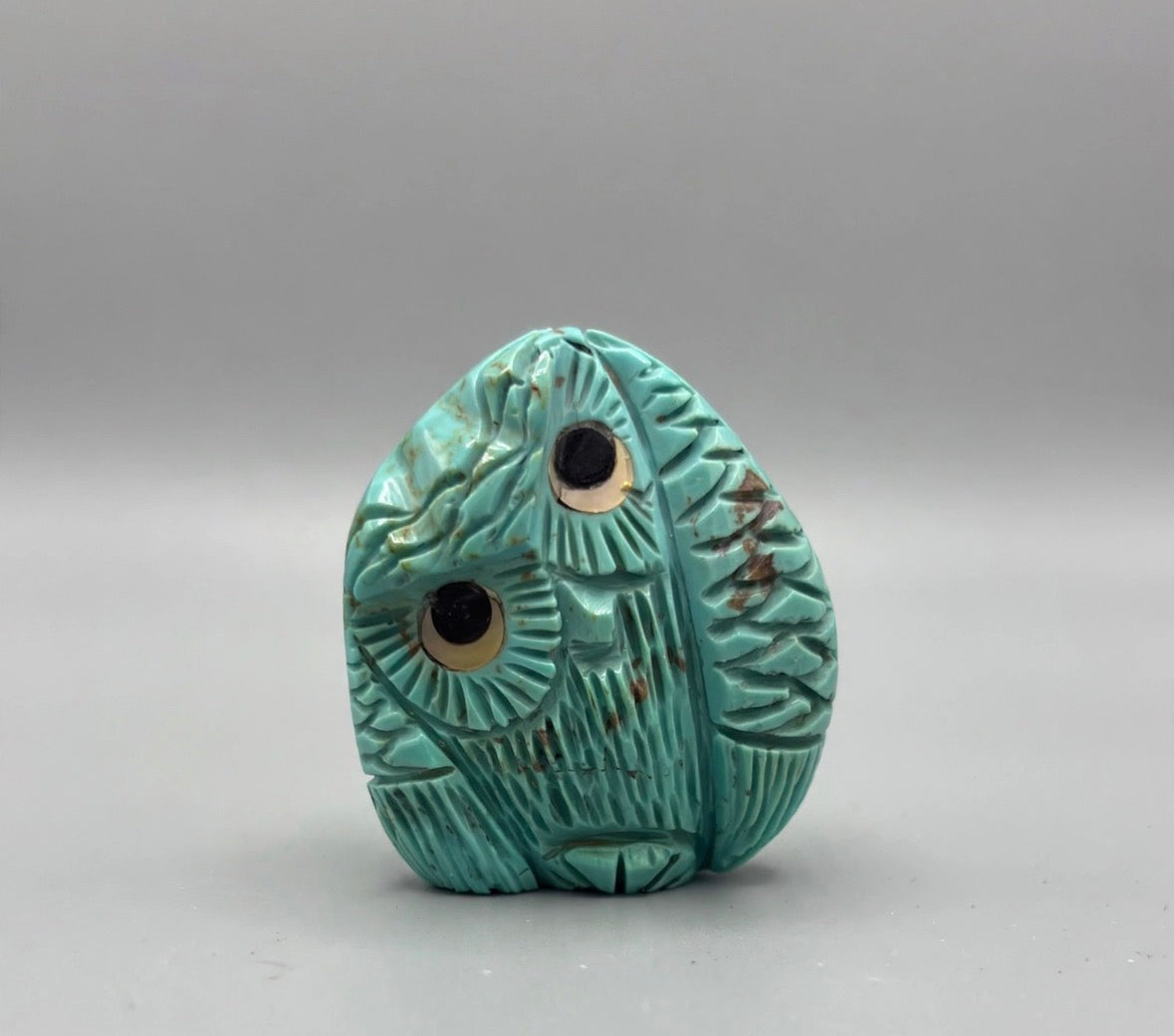 Elisa Turquoise Owl and Corn Maiden Carrying Olla by Kateri Quandelacy Sanchez