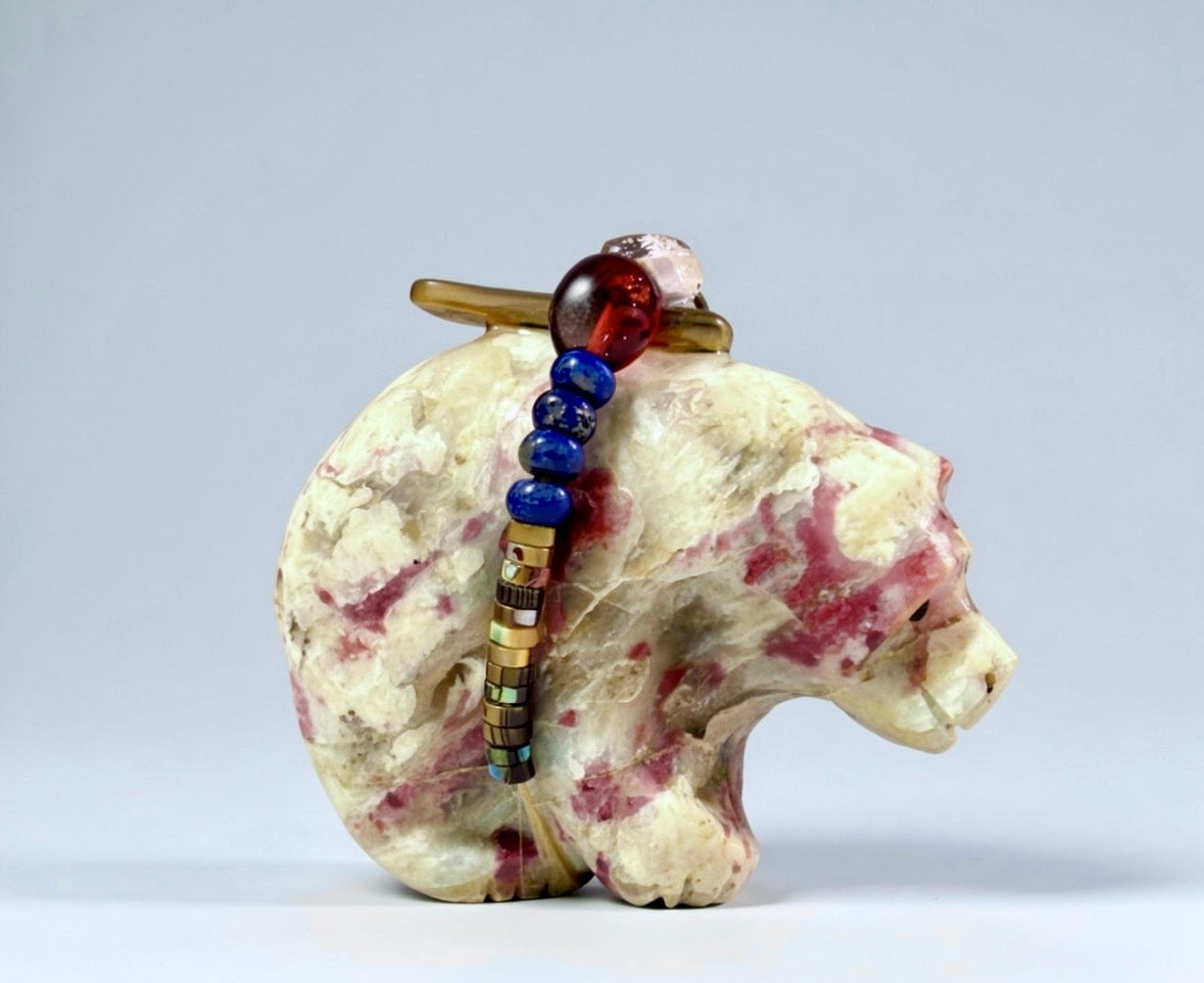 Ruby in Feldspar Bear by Kateri Quandelacy Sanchez