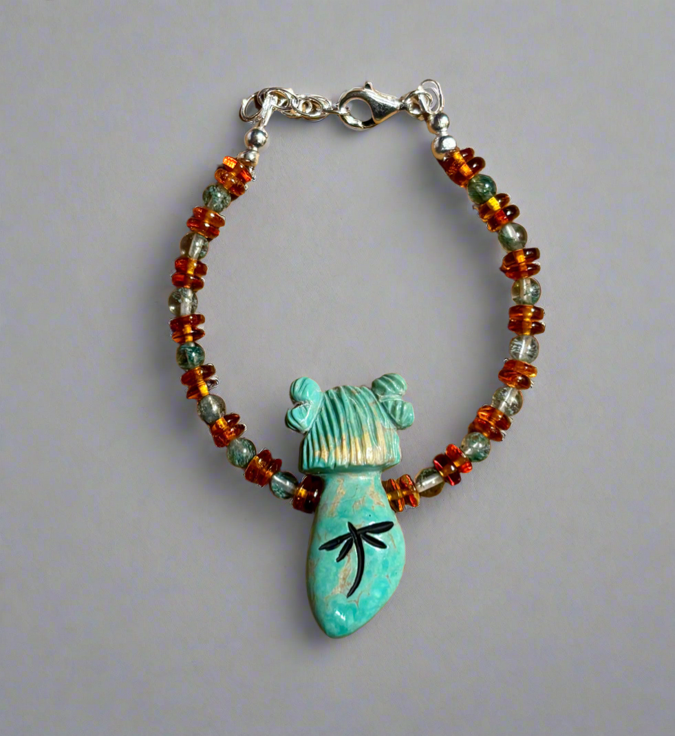 Hopi Corn Maiden Bracelet by Kateri Quandelacy Sanchez