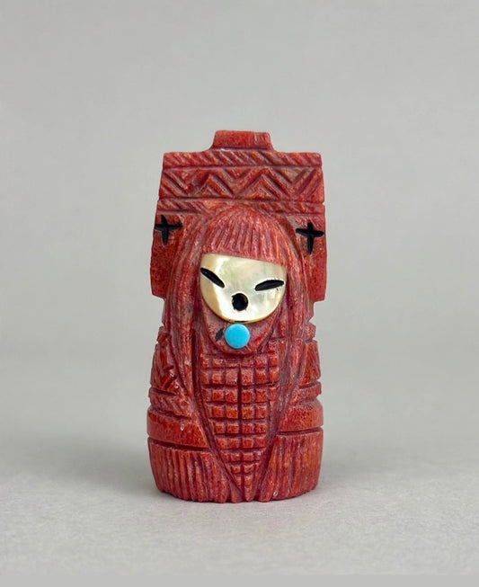 Apple Coral Harvest Corn Maiden by Kateri Quandelacy Sanchez