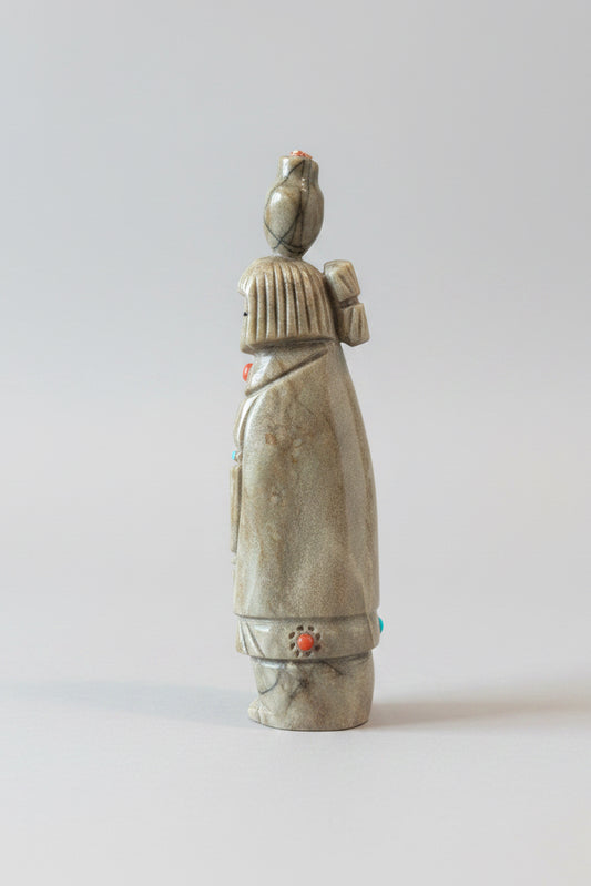 Picasso Marble Grandmother Carrying Olla by Sandra Quandelacy
