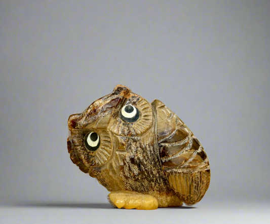 Septarian Nodule Owl by Kateri Quandelacy Sanchez