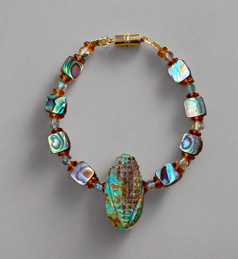 Turquoise Corn Bracelet by Kateri Quandelacy Sanchez