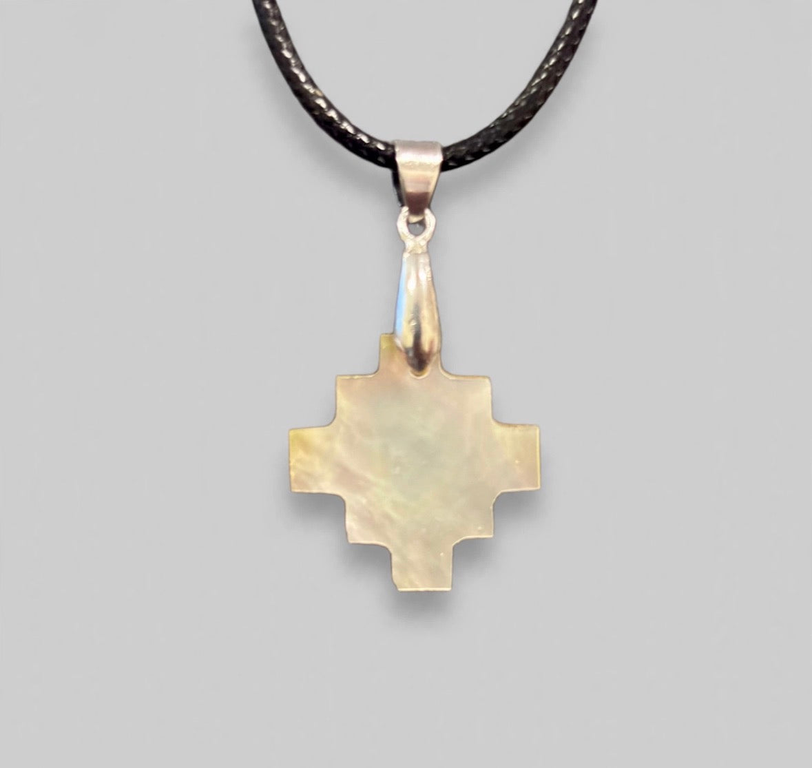 Gold Lip Mother of Pearl Dragonfly Pendant by Kateri Quandelacy Sanchez