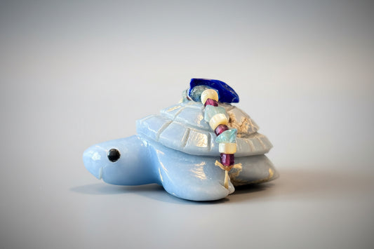 Angelite Turtle by Kateri Quandelacy Sanchez