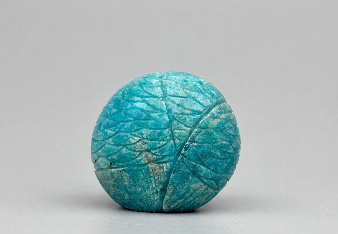 Amazonite Sleeping Owl by Kateri Quandelacy Sanchez