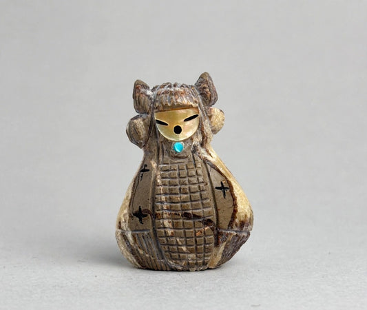 Septarian Nodule Hopi Corn Maiden by Kateri Quandelacy Sanchez