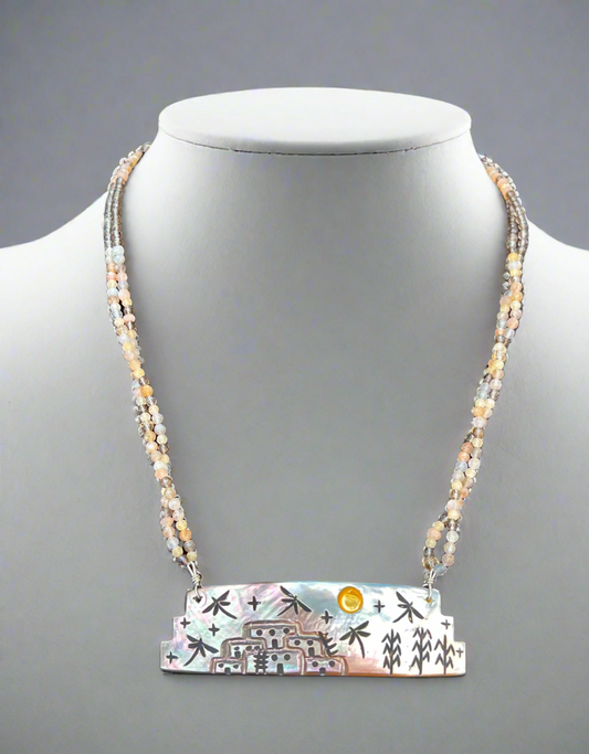 Pueblo Necklace by Kateri Quandelacy Sanchez