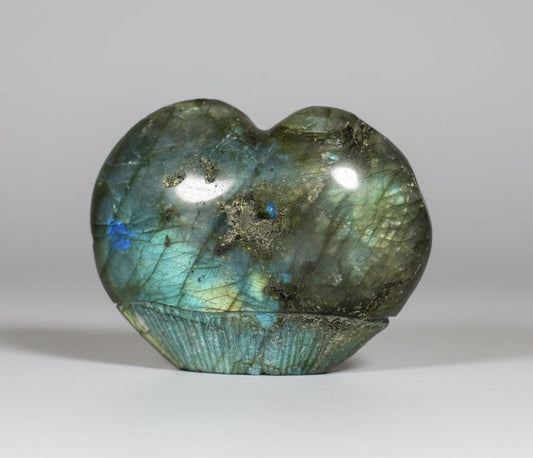 Labradorite Heart Shaped Corn Maiden Sisters