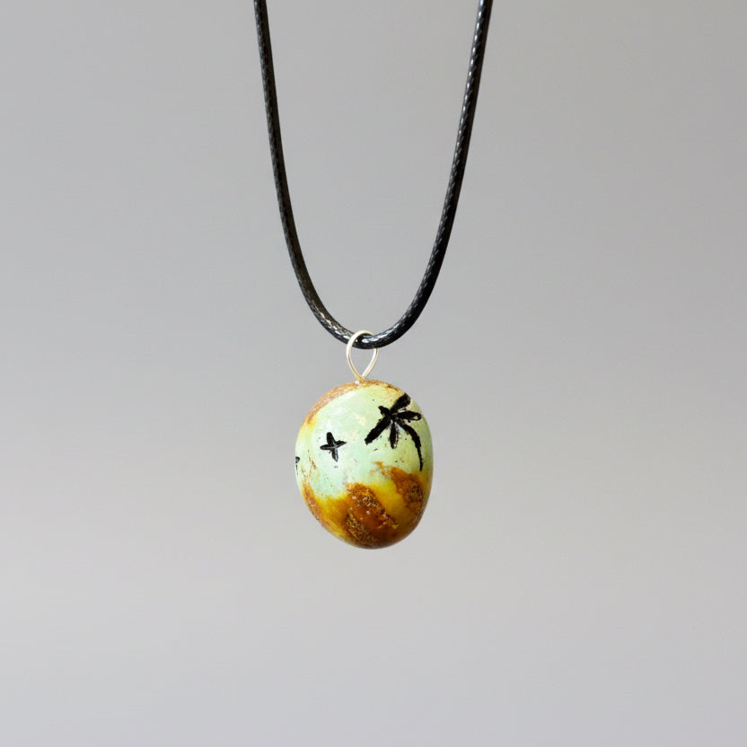 Campo Frio Turquoise Pendant by Kateri Quandelacy Sanchez (Zuni)