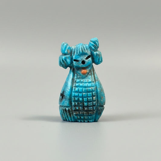 Kingman Turquoise Hopi Corn Maiden by Kateri Quandelacy Sanchez