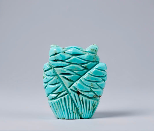 Nacozari Turquoise Owl by Kateri Quandelacy Sanchez