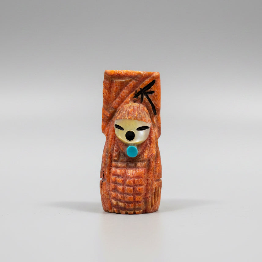 Apple Coral Harvest Corn Maiden by Kateri Quandelacy Sanchez