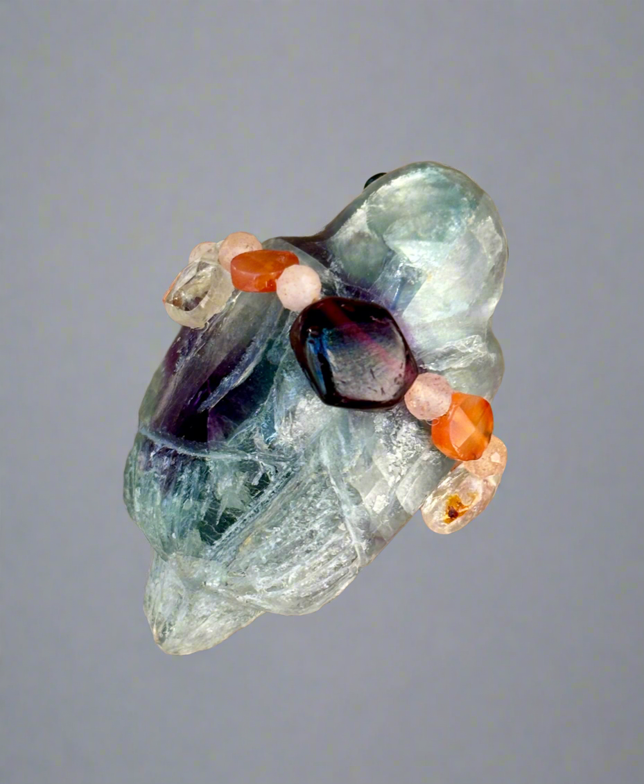 Rainbow Fluorite Songbird by Kateri Quandelacy Sanchez