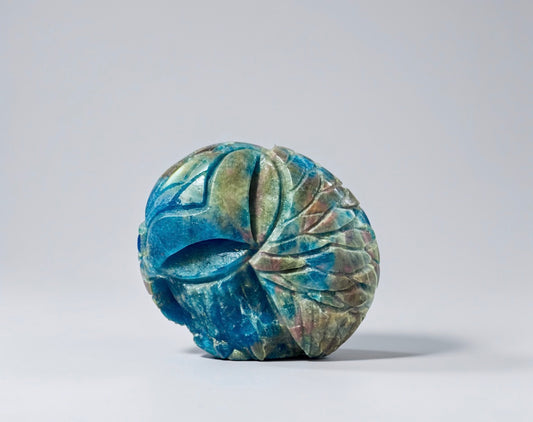 Apatite Sleeping Owl by Kateri Quandelacy Sanchez