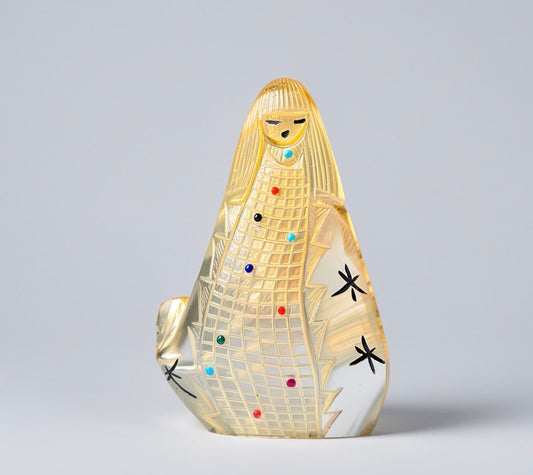 Mother of Pearl Corn Maidens by Sandra Quandelacy
