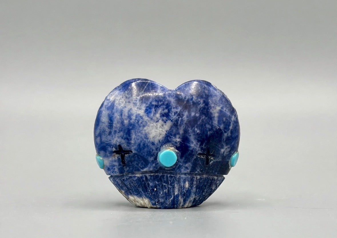 Heart Shaped Lapis Corn Maidens by Kateri Quandelacy Sanchez