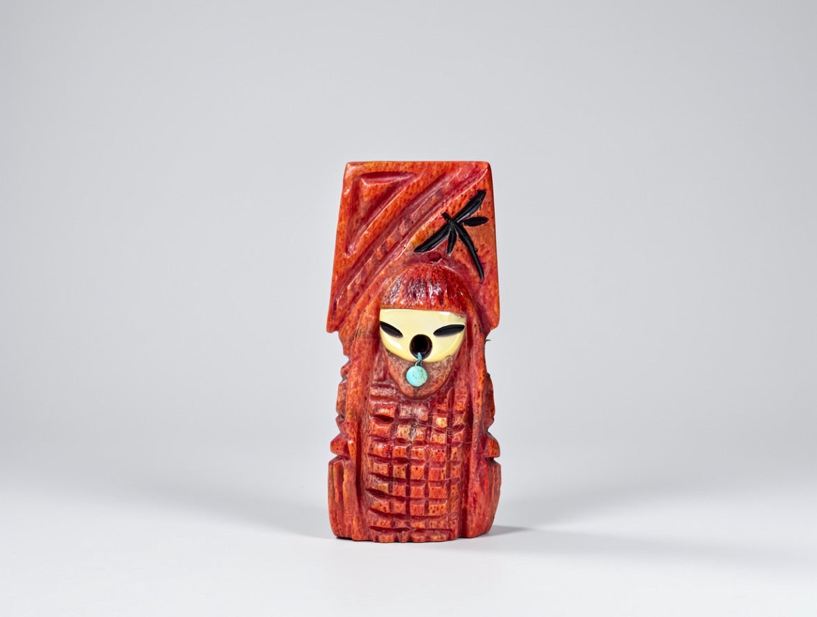 Apple Coral Harvest Corn Maiden by Kateri Quandelacy Sanchez