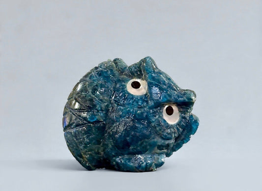 Apatite Owl by Kateri Quandelacy Sanchez