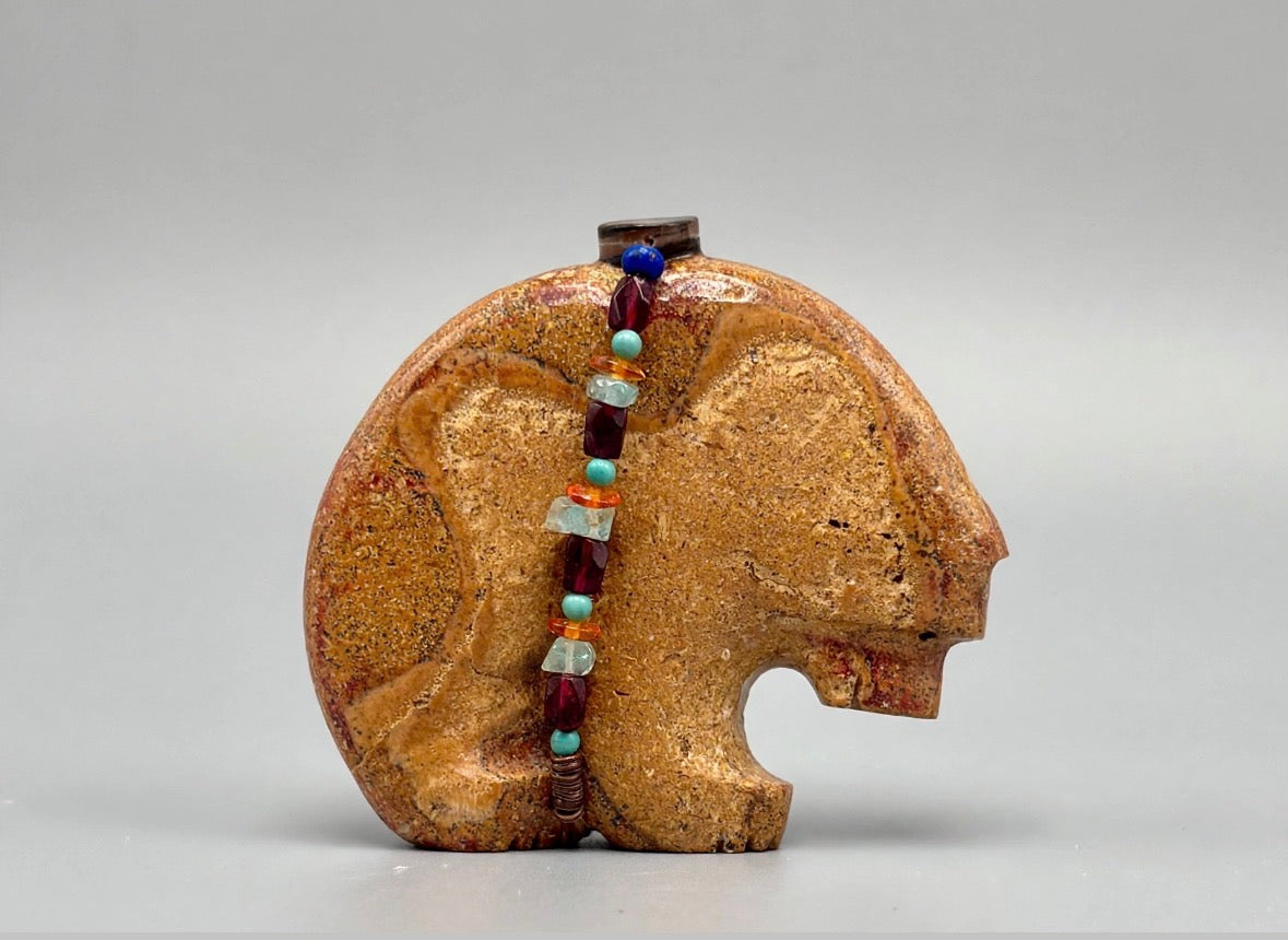 Fossilized Sand Dollar Bear by Kateri Quandelacy Sanchez
