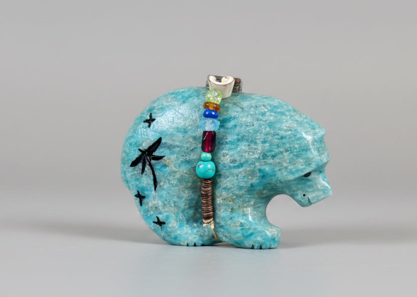 Amazonite Bear by Kateri Quandelacy Sanchez