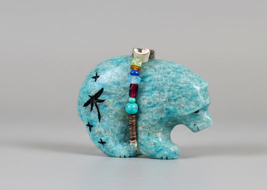 Amazonite Bear by Kateri Quandelacy Sanchez