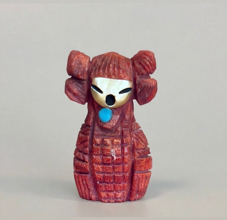 Apple Coral Hopi Corn Maiden by by Kateri Quandelacy Sanchez