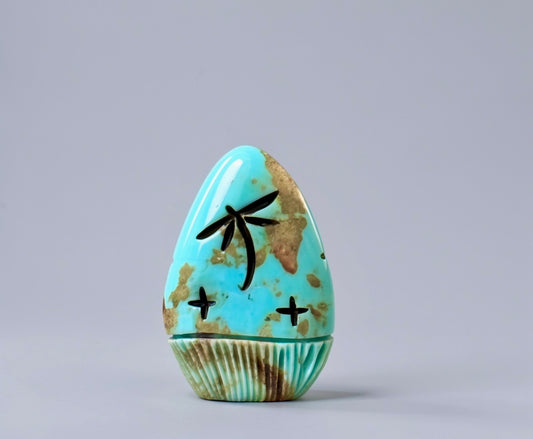 Nacozari Turquoise Corn Maiden by Kateri Quandelacy Sanchez