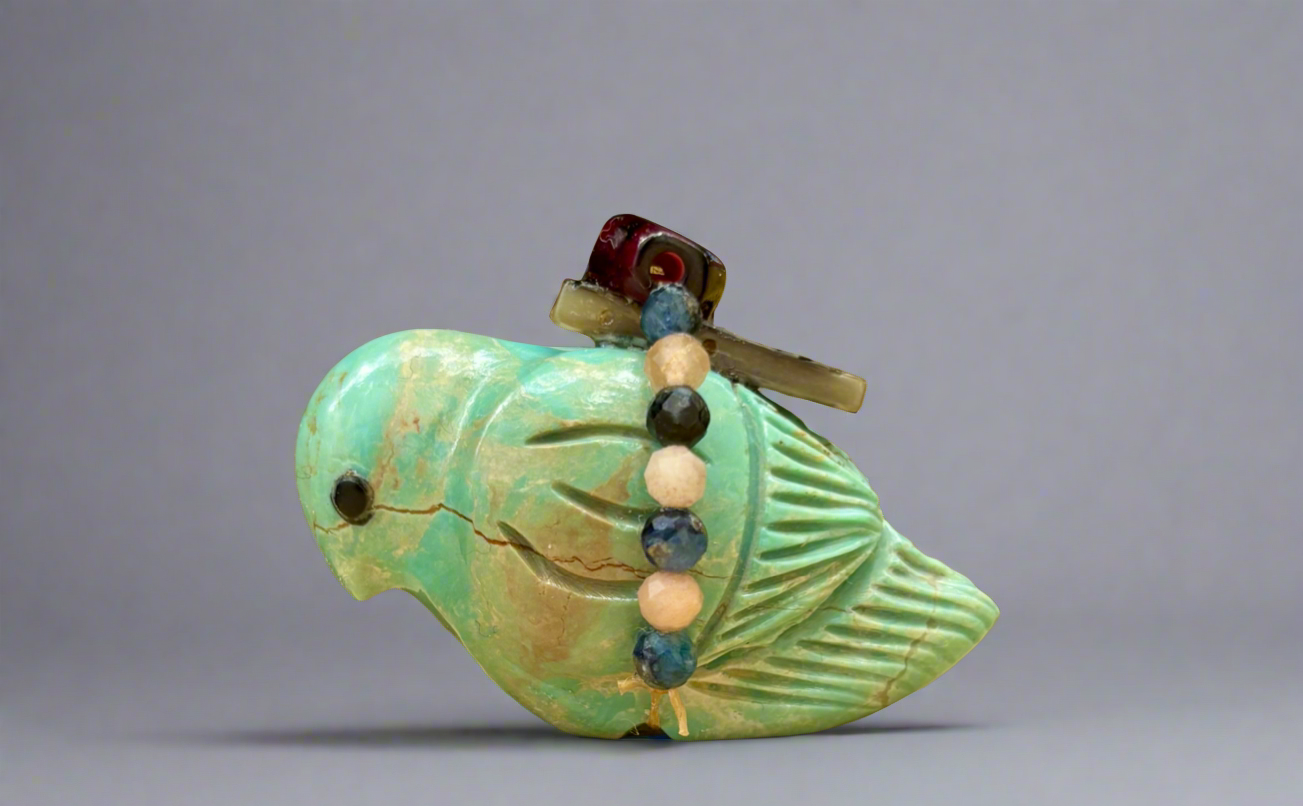 Kingman Turquoise Songbird by Kateri Quandelacy Sanchez