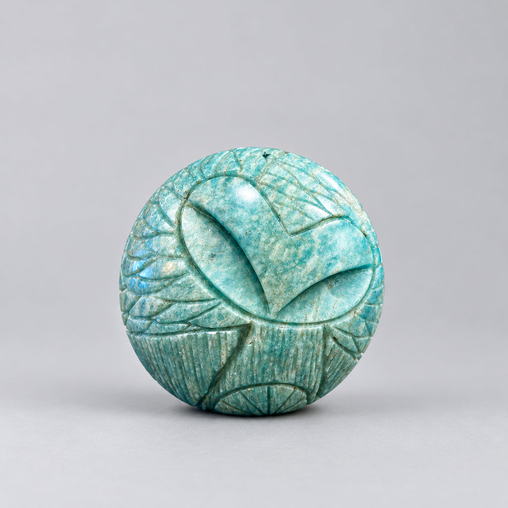 Amazonite Owl by Kateri Quandelacy Sanchez