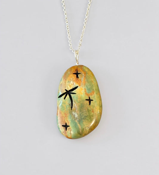 Campo Frio Turquoise Corn Maiden Pendant by Kateri Quandelacy Sanchez