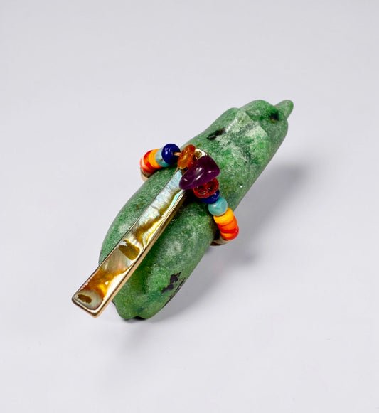 Ruby in Zoisite Bear by Kateri Quandelacy Sanchez