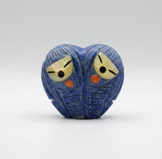 Heart Shaped Lapis Corn Maidens by Kateri Quandelacy Sanchez