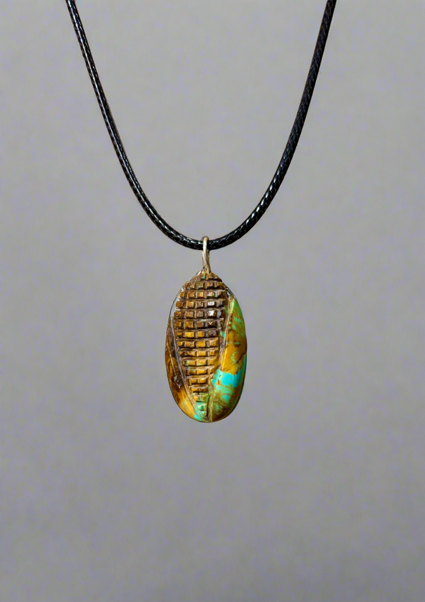 Corn Pendant by Kateri Quandelacy Sanchez