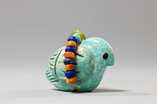 Elisa Turquoise Songbird by Kateri Quandelacy Sanchez