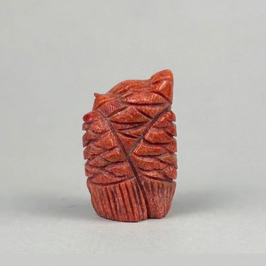 Blue Eyed Apple Coral Owl by Kateri Quandelacy Sanchez