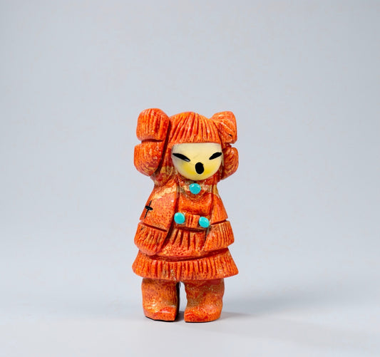 Apple Coral Hopi Dancer by Kateri Quandelacy Sanchez