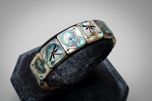 Abalone Dragonfly Women’s Bracelet by Kateri Quandelacy Sanchez