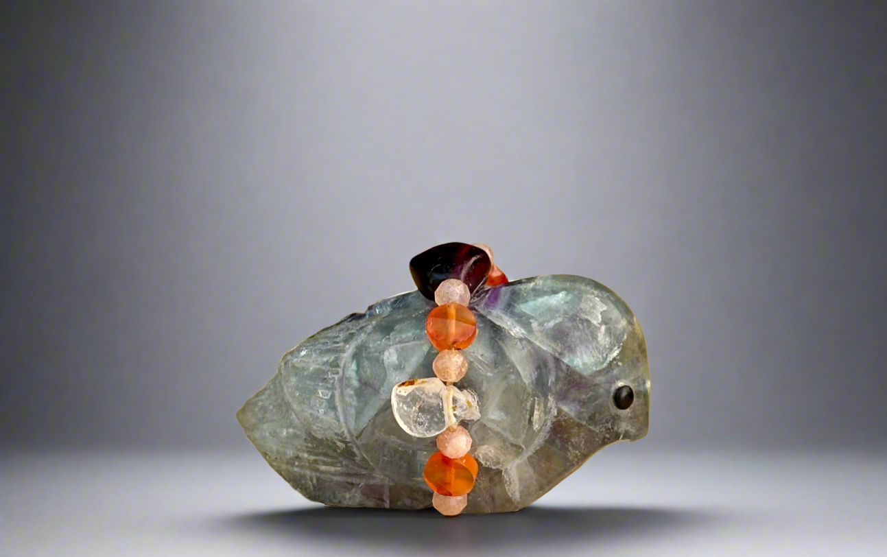 Rainbow Fluorite Songbird by Kateri Quandelacy Sanchez