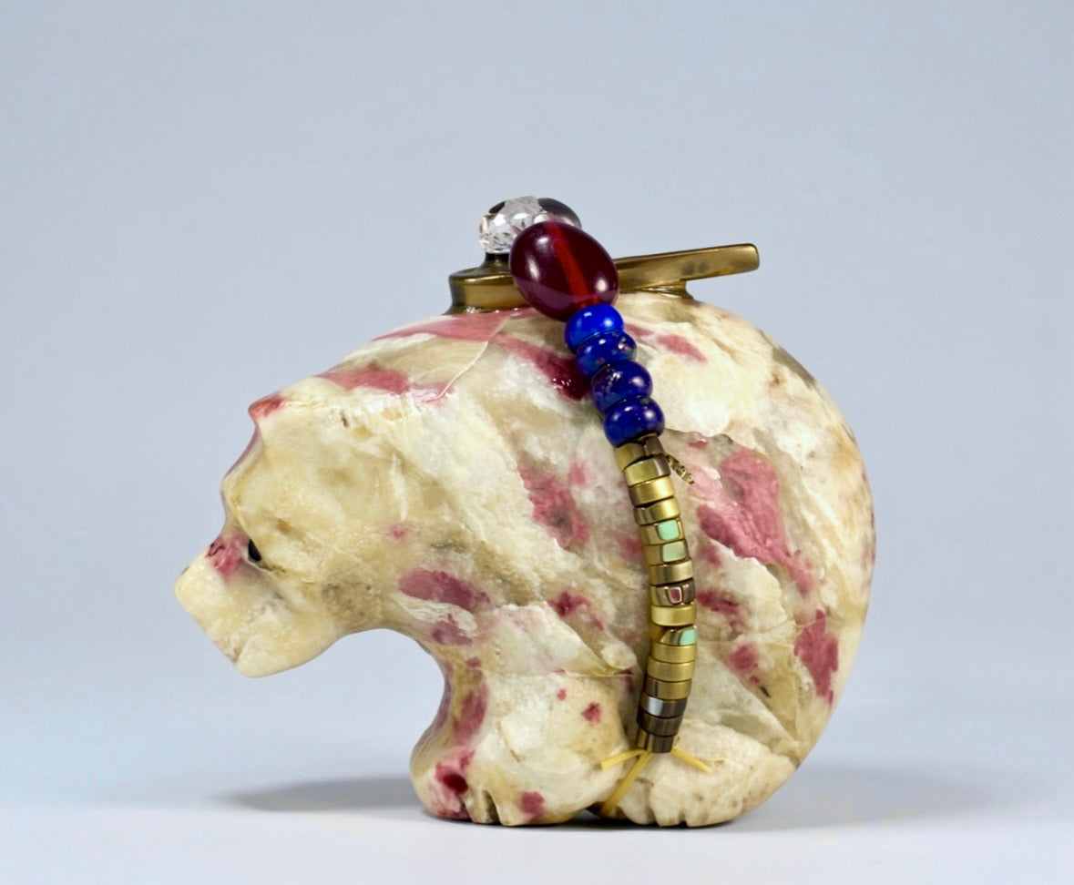 Ruby in Feldspar Bear by Kateri Quandelacy Sanchez